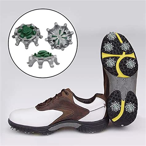 golf shoes with replaceable spikes.